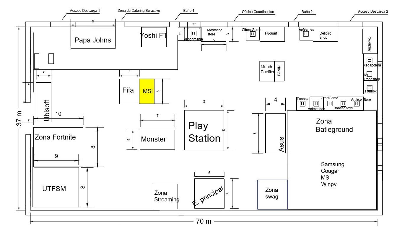 layout ceneral expogame 2019 msi location