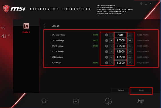 msi dragon center please wait patiently for load modules