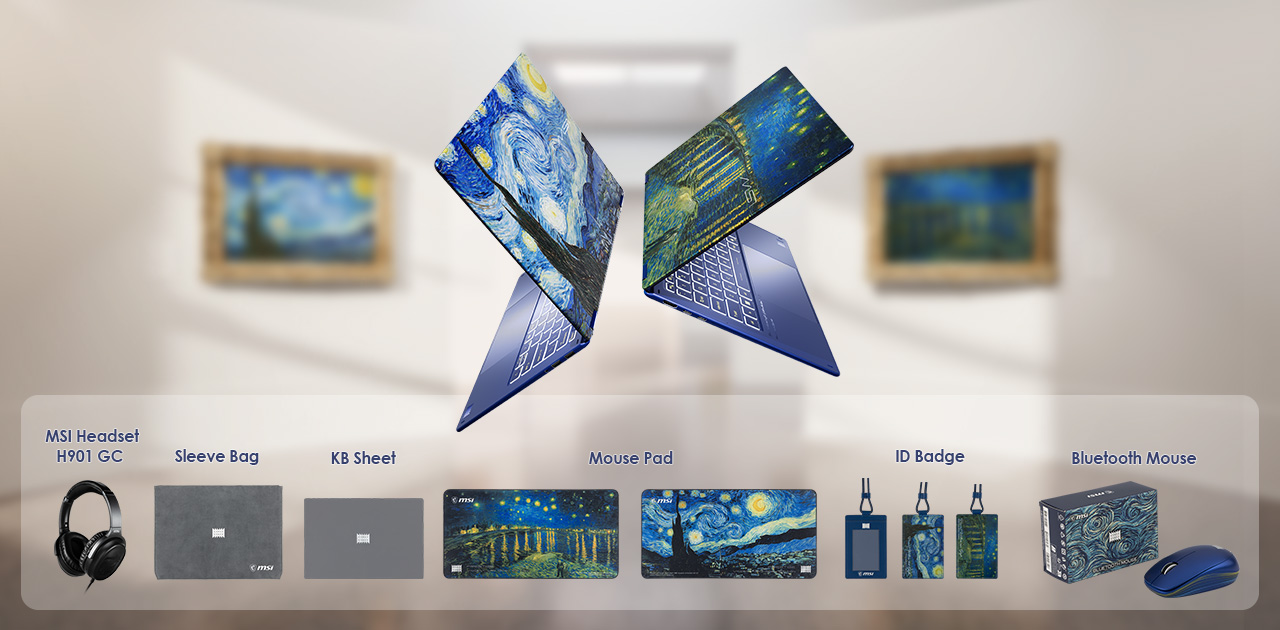 Pre-Order Free Gift - Prestige 14 Flip AI+ Vincent van Gogh Edition