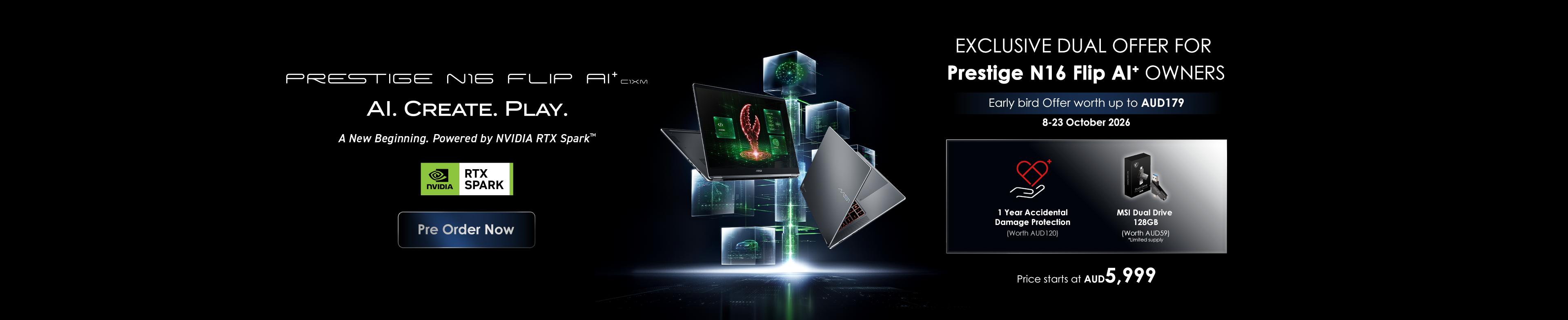 Prestige N16 Flip AI+ Pre-order AU