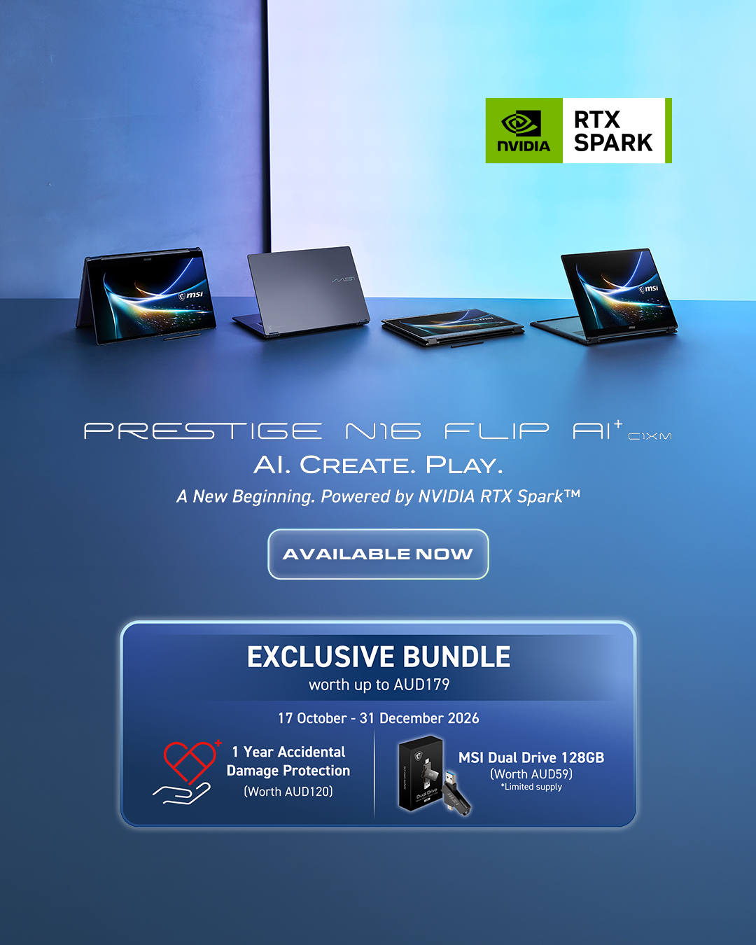 Prestige N16 Flip AI+ Available Now