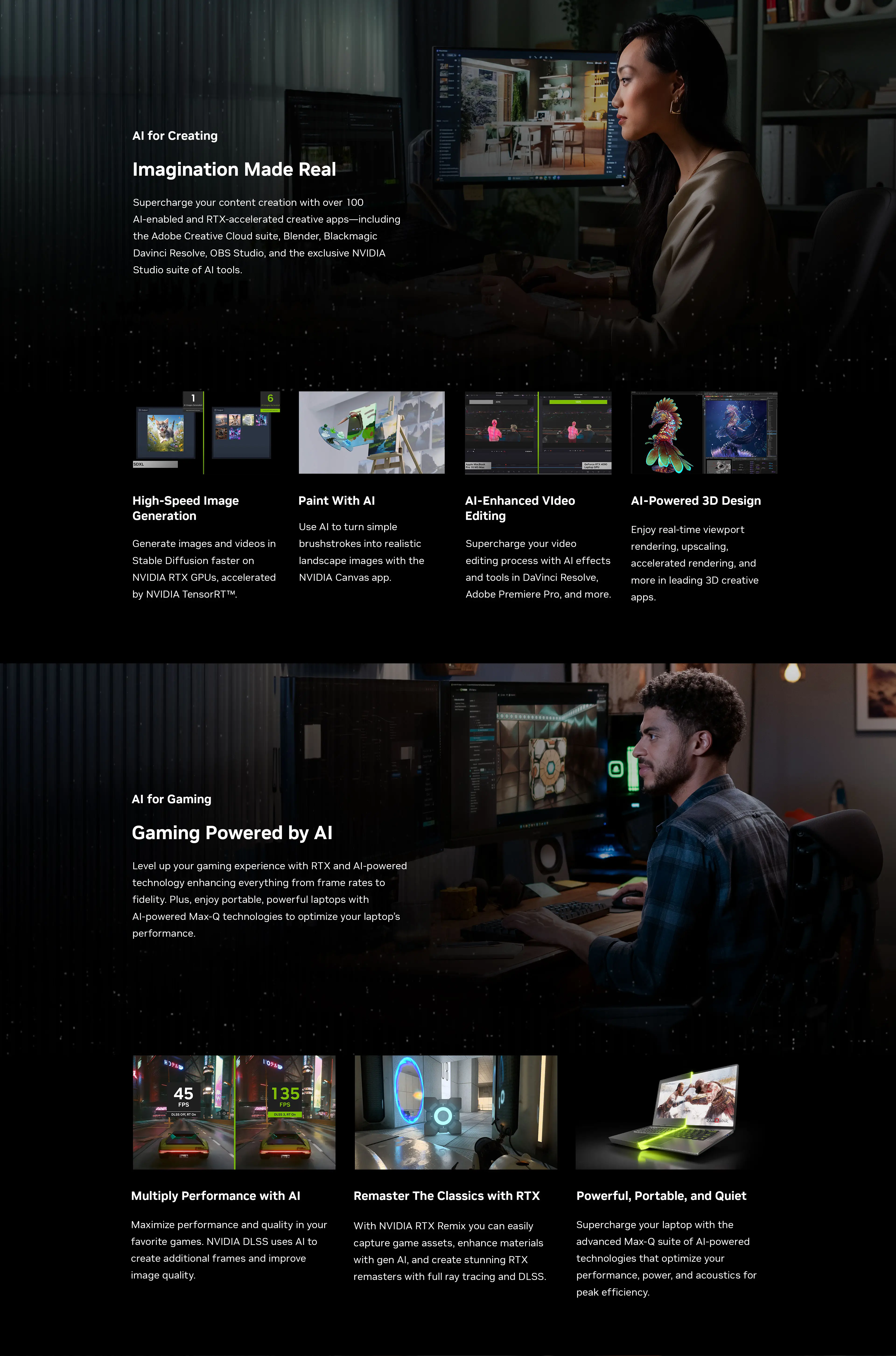 2024 NV RTX40 AI Gaming laptops