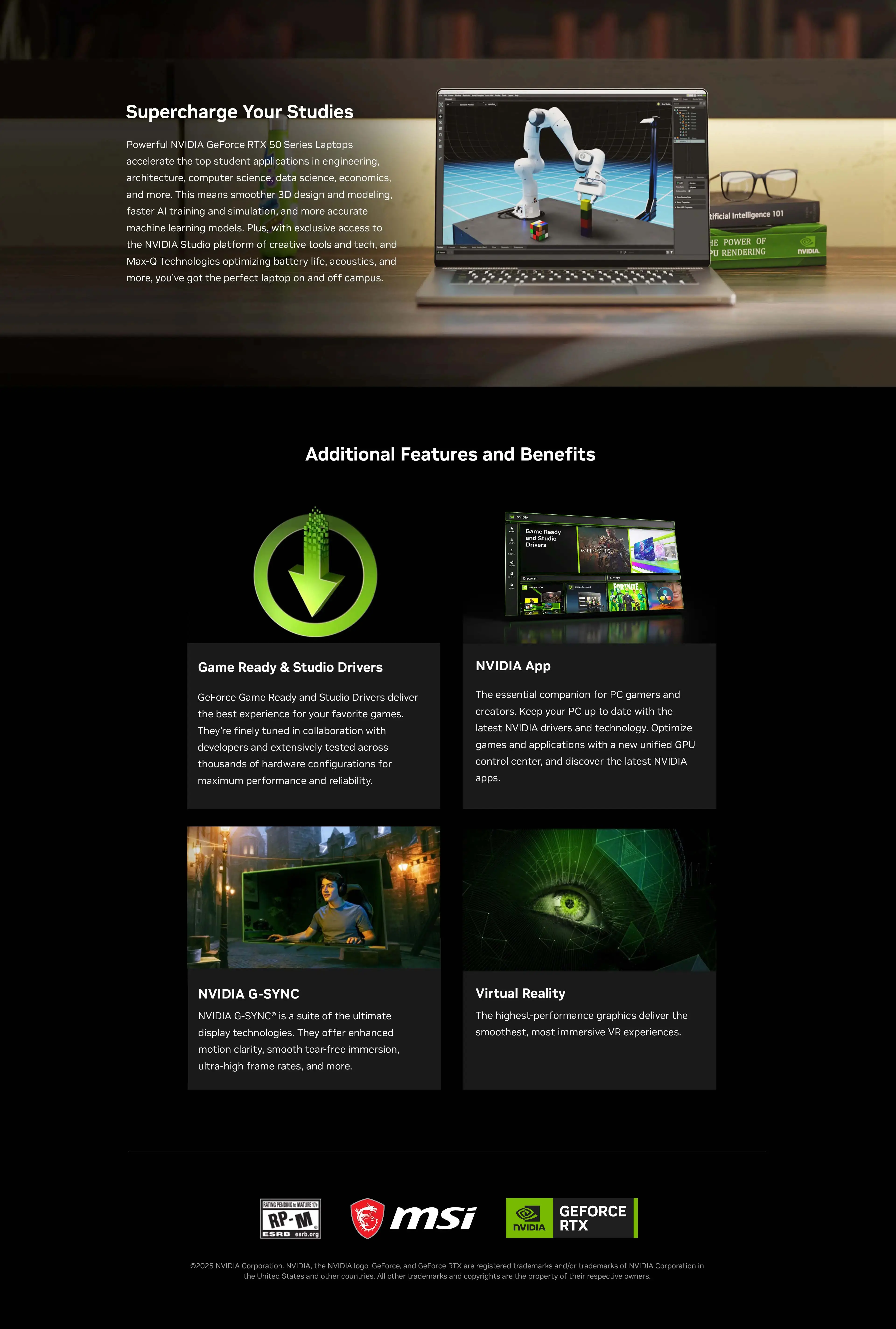 2025 NV RTX50 Gaming laptops