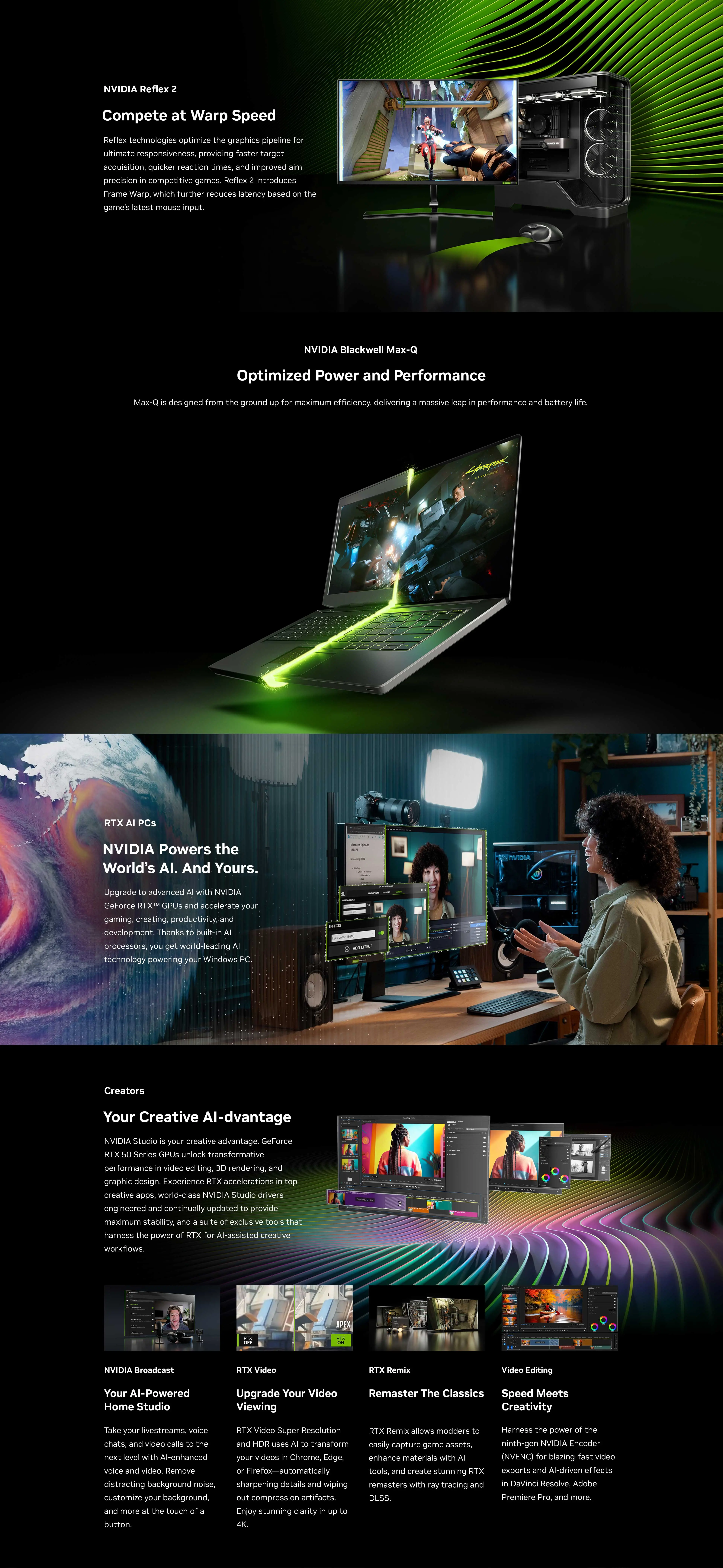 2025 NV RTX50 Gaming laptops