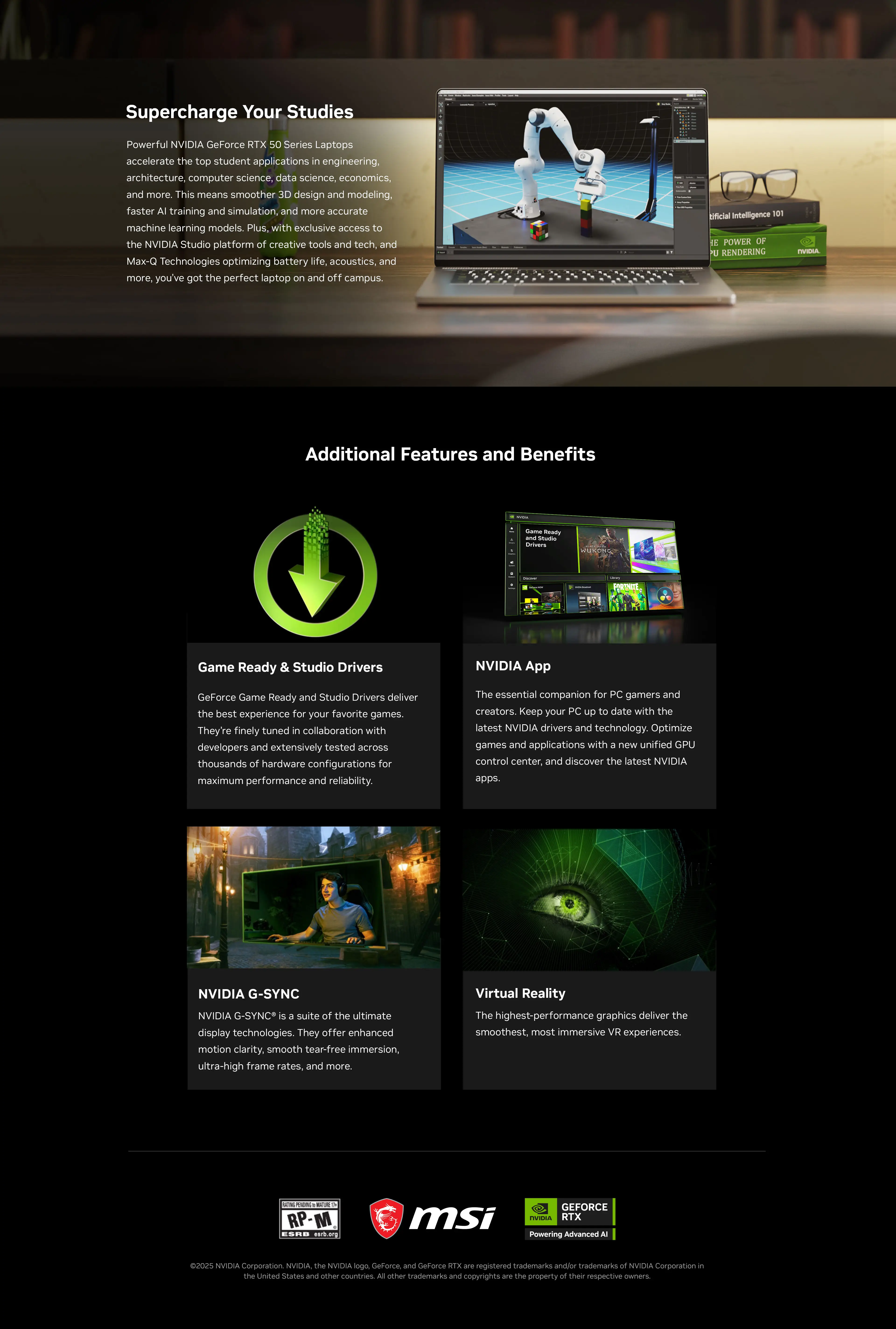 2025 NV RTX50 Gaming laptops