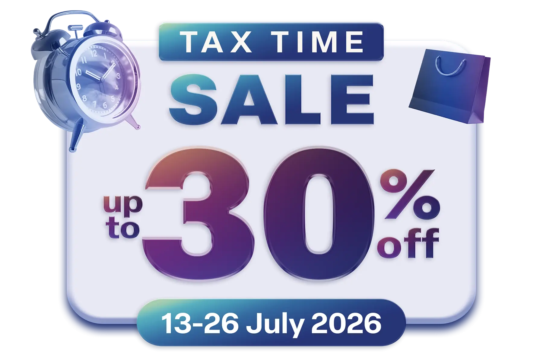 Tax Time Sale