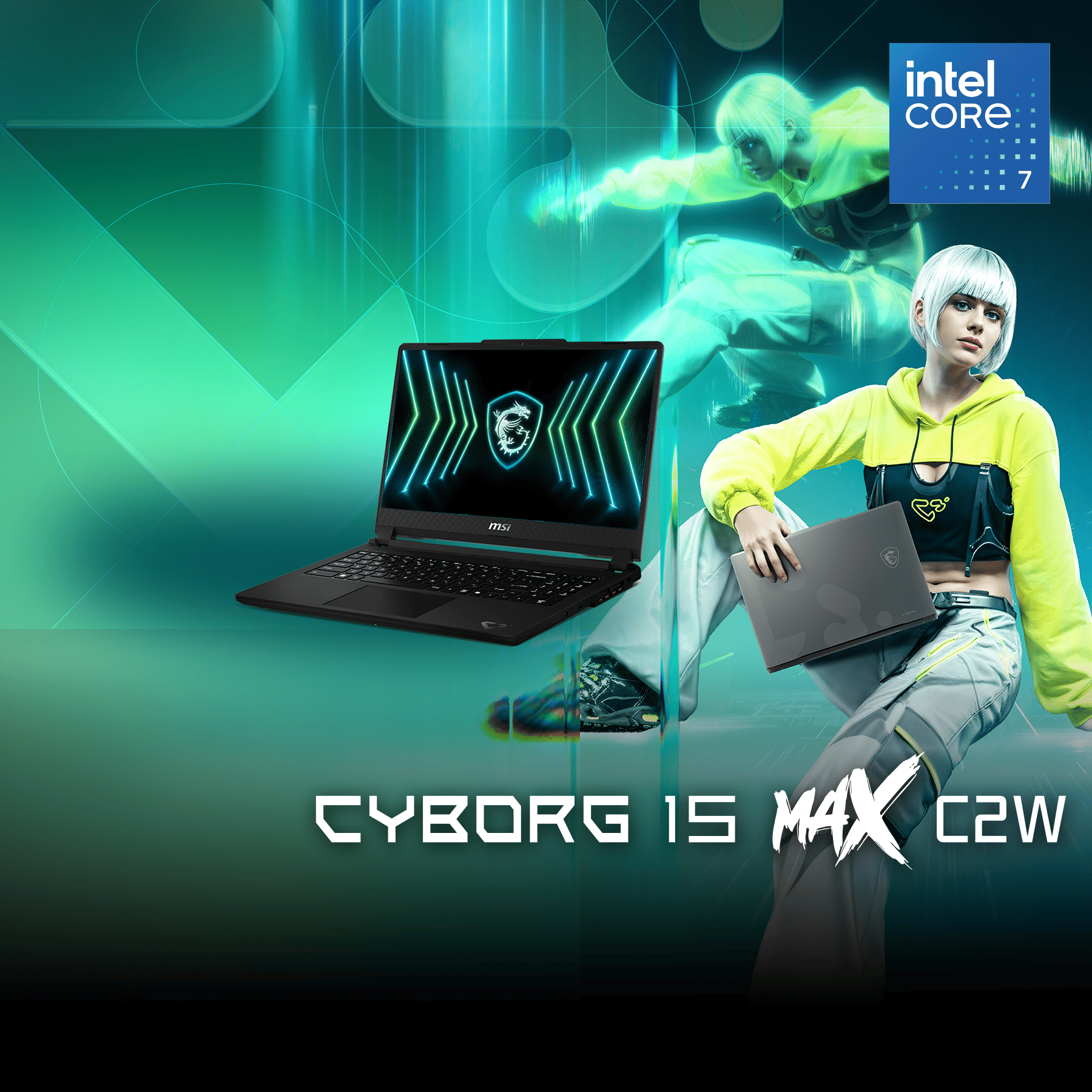 MSI Cyborg 15 MAX C2W gaming laptop sales promotion key visual