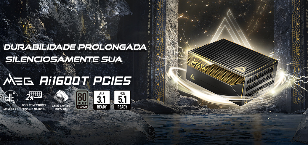 Fonte de Alimentação MEG Ai1600T PCIE5
