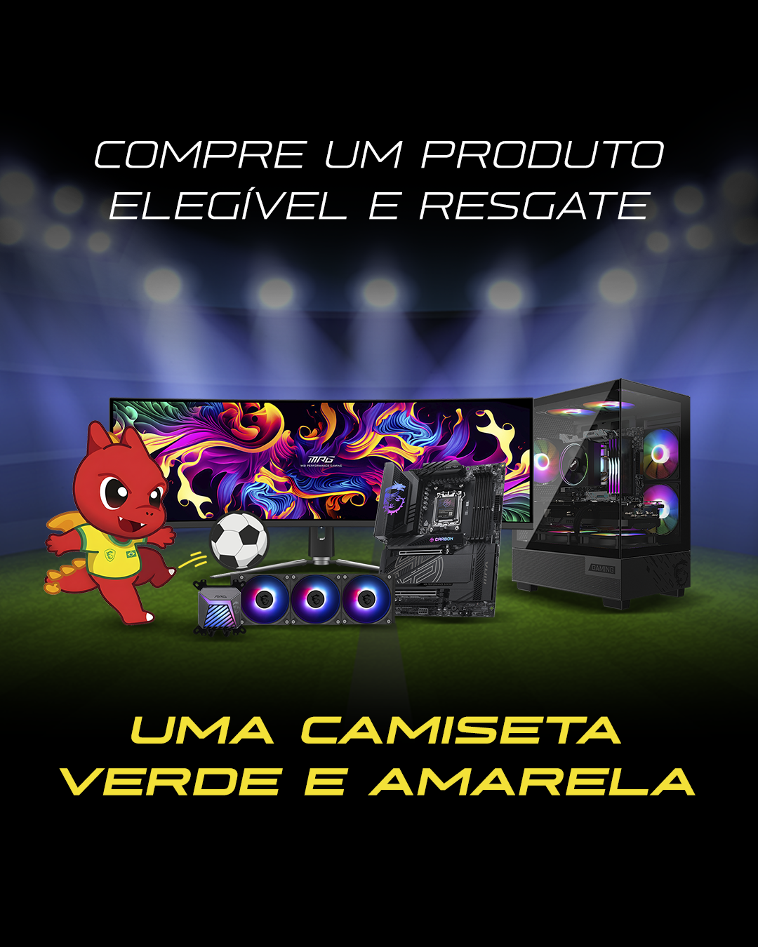 Camiseta Verde e Amarela