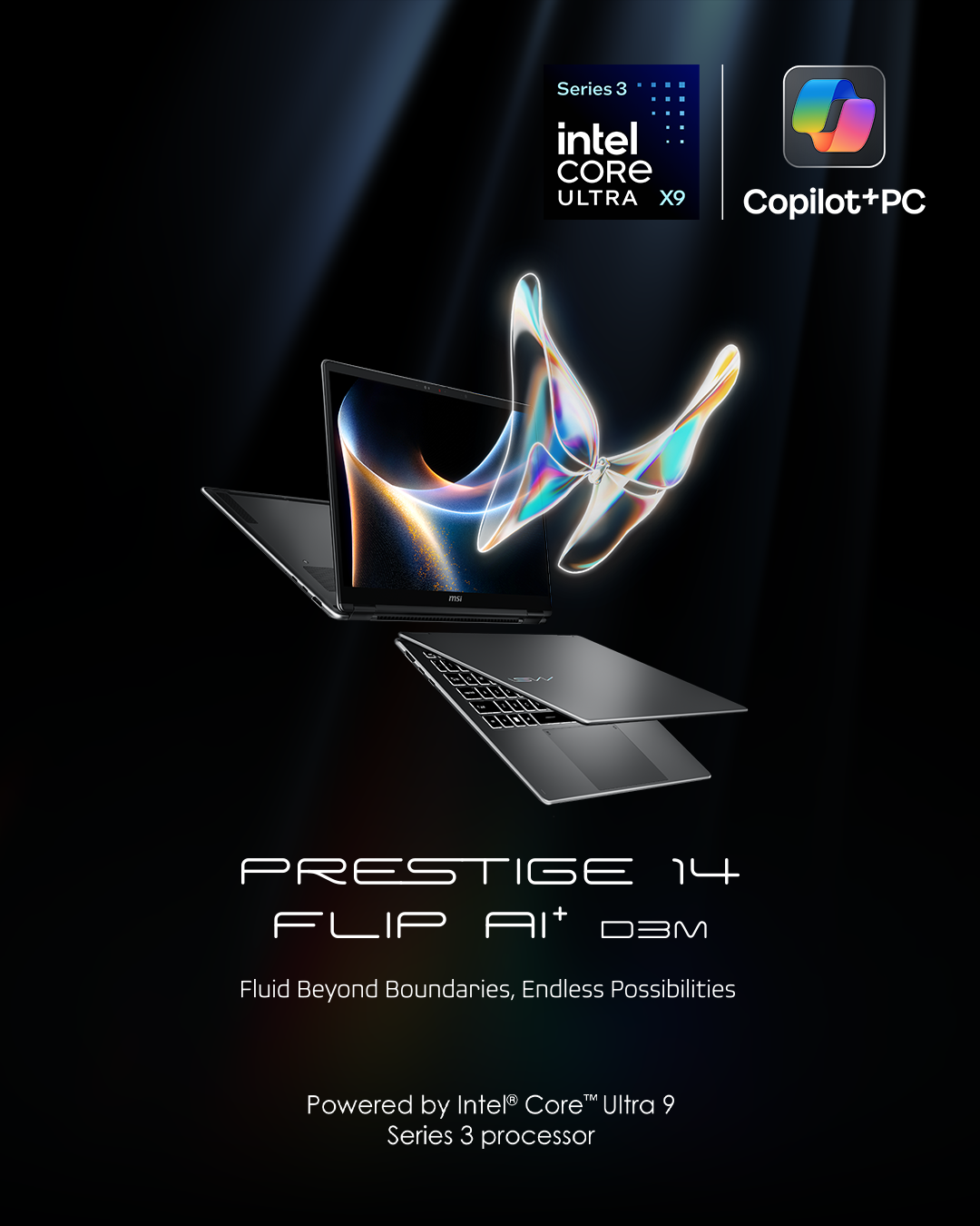 Prestige 14 Flip AI+ D3M – Fluid Beyond Boundaries, Endless Possibilities