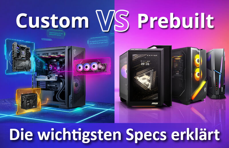 So wählst du den besten Gaming-PC: Custom-Build vs. Prebuilt und die wichtigsten Specs erklärt