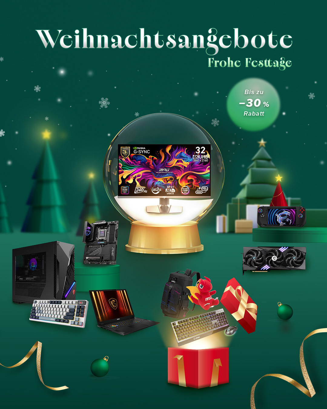 Weihnachtsangebote 2025｜Offzieller MSI e-Shop