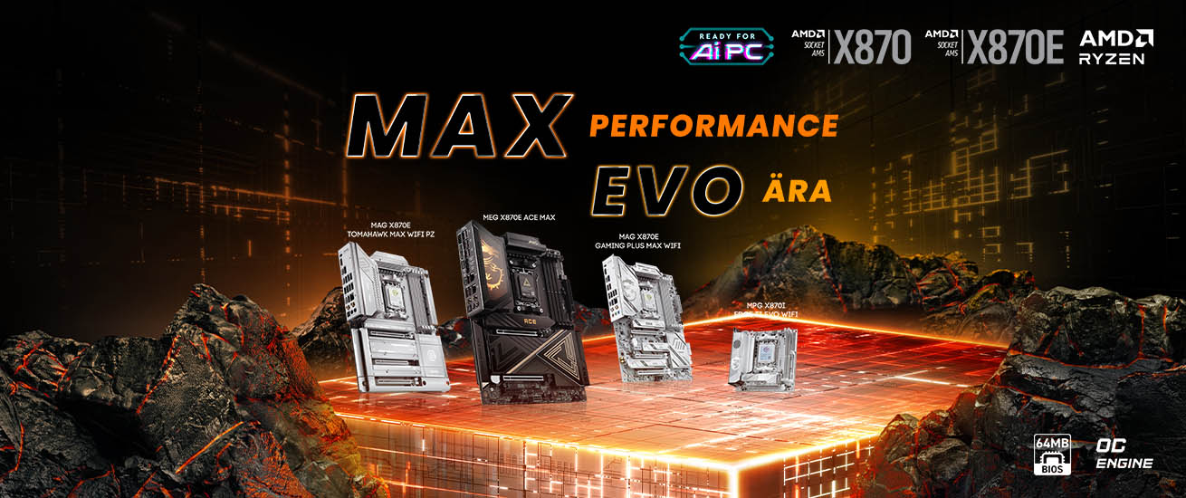 AMD X870E MAX & EVO Series