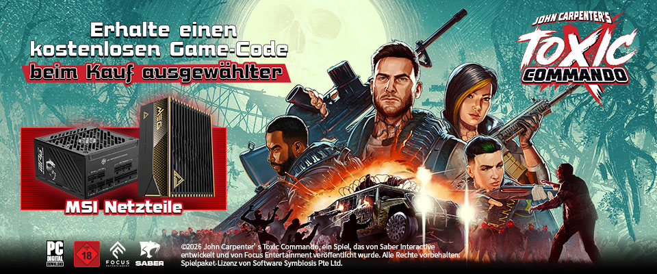 Get John Carpenter’s Toxic Commando FREE with select MSI Power Supplies