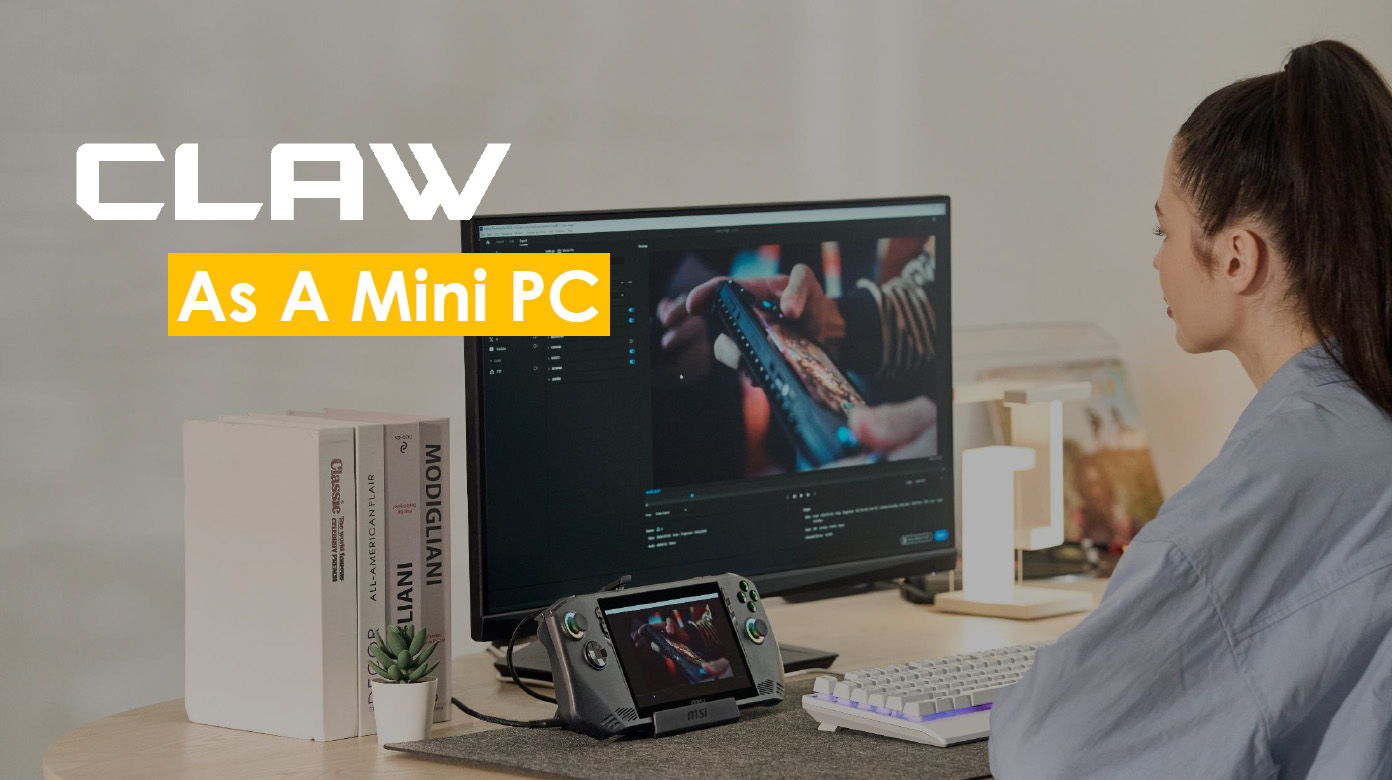 ¿Sabías que puedes utilizar la MSI CLAW como un Mini PC?