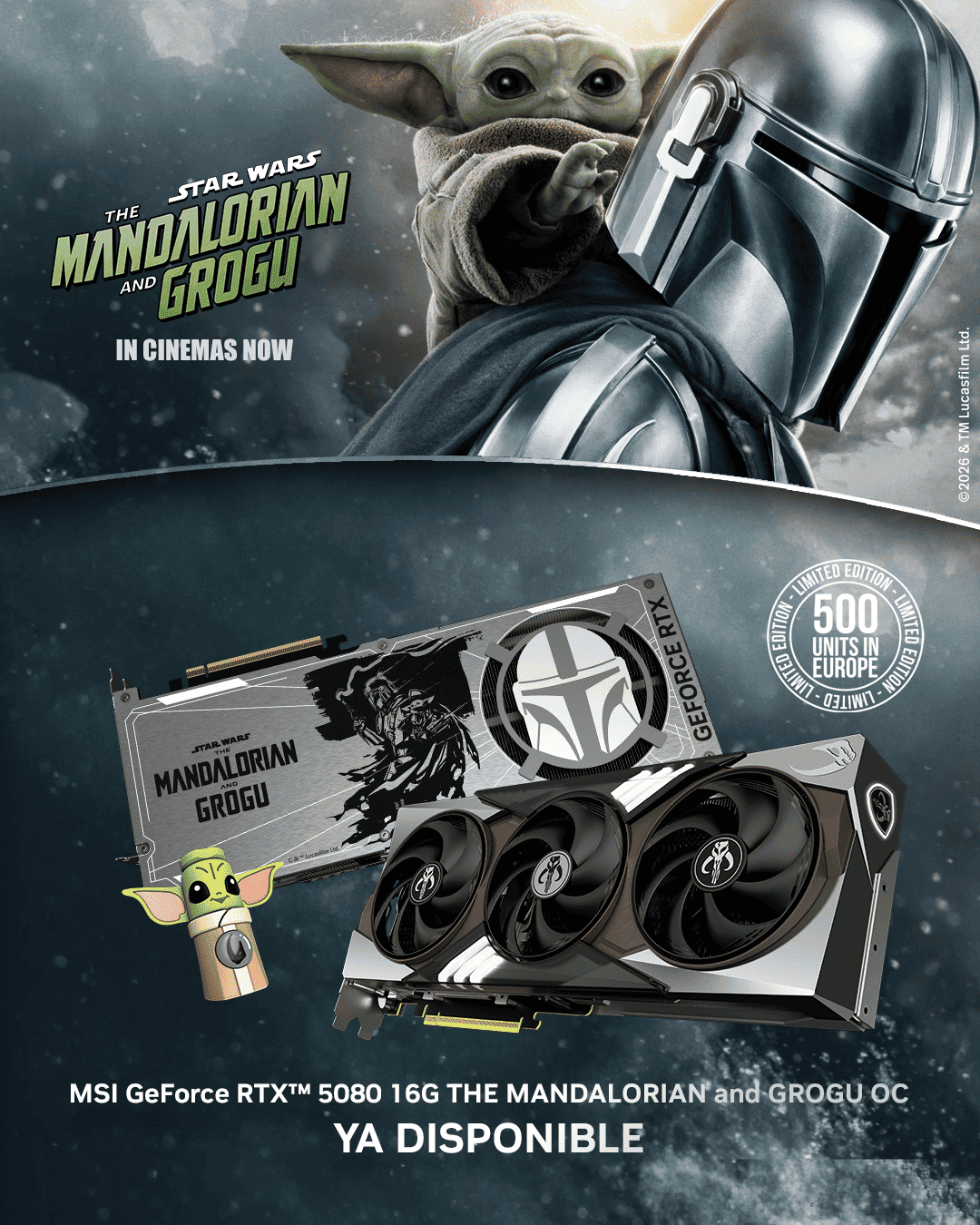 MSI GeForce RTX 5080 16G THE MANDALORIAN and GROGU OC