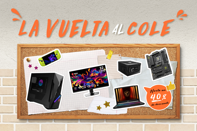 MSI Vuelta al Cole 2026 | Hasta un 40 % de descuento + Barra de luz para monitor gratis
