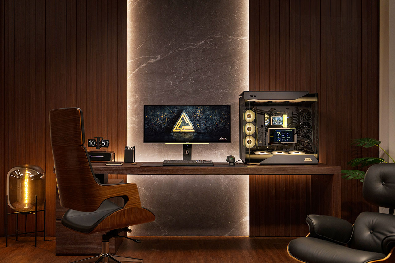 Mystic Light RGB gaming setup overview