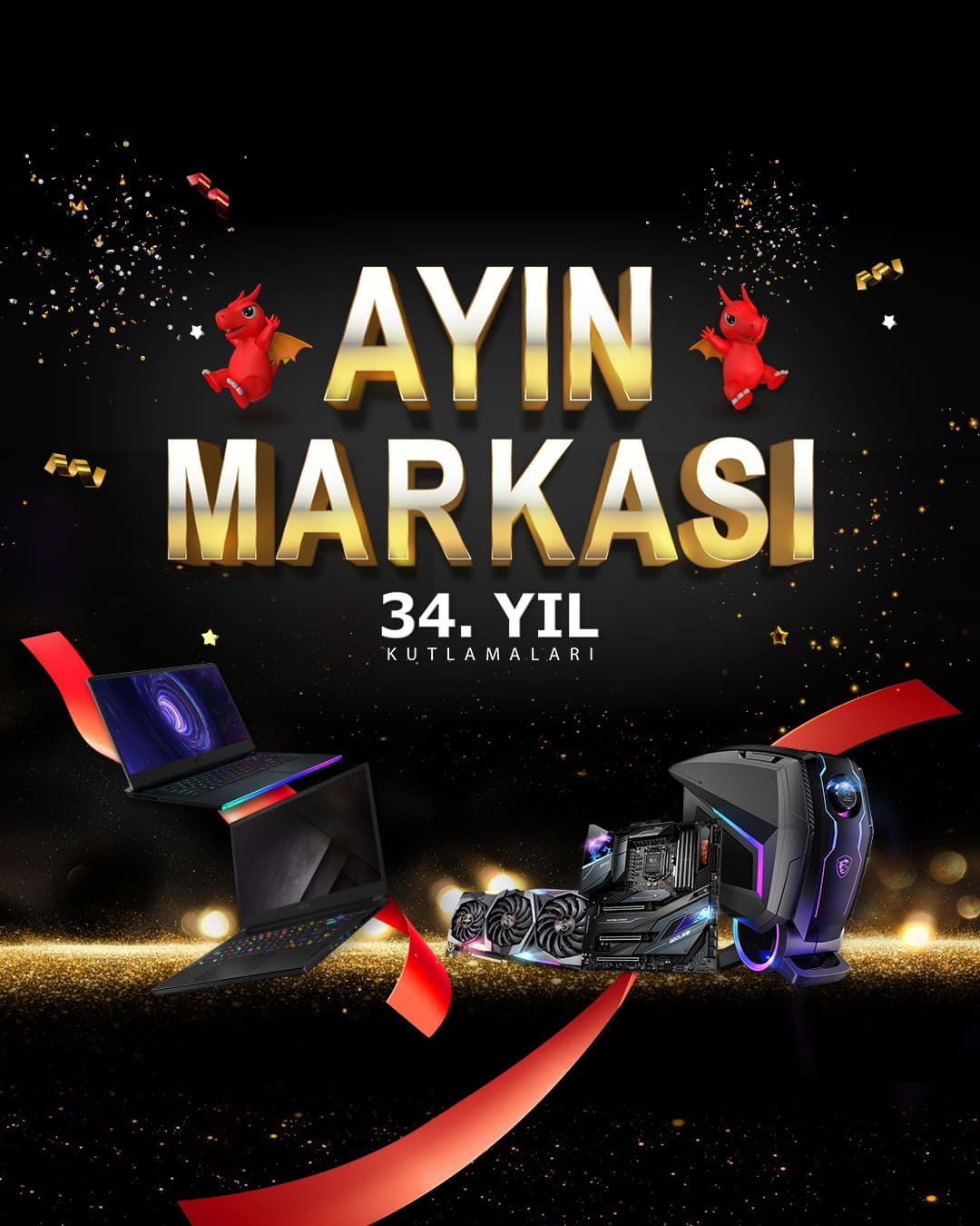 MSI Brand of the Month- 34th anniversary celebration banner