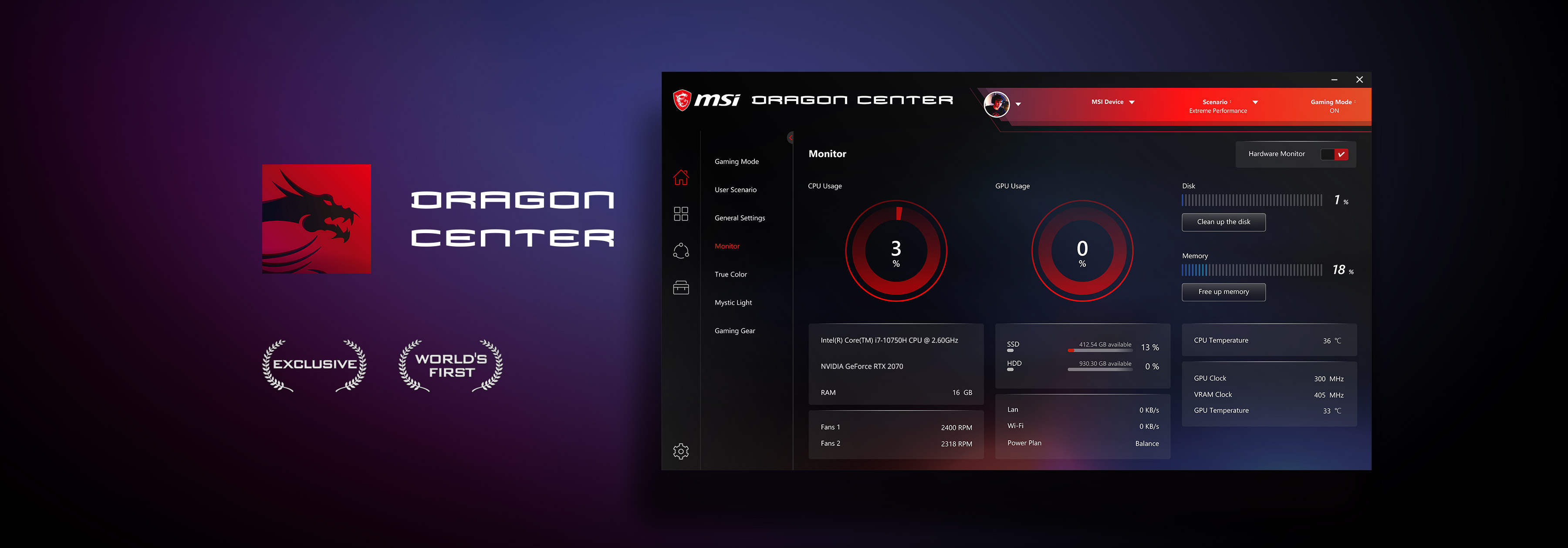 what is msi dragon center