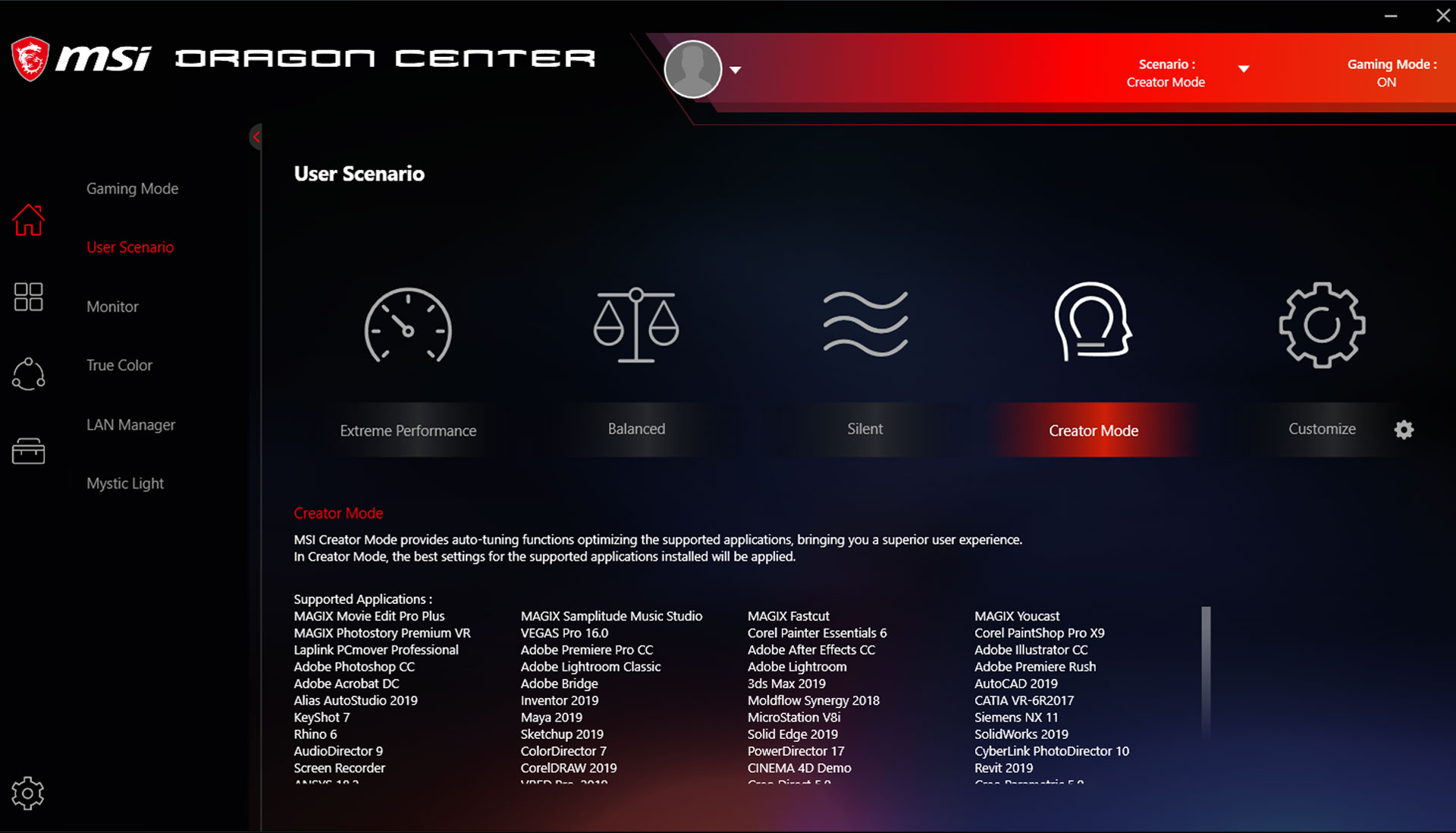 MSI Dragon Center Download Center