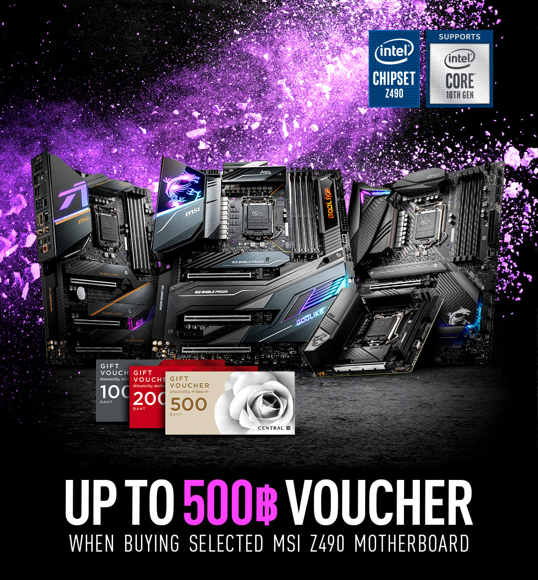 Z490 voucher July promotion banner