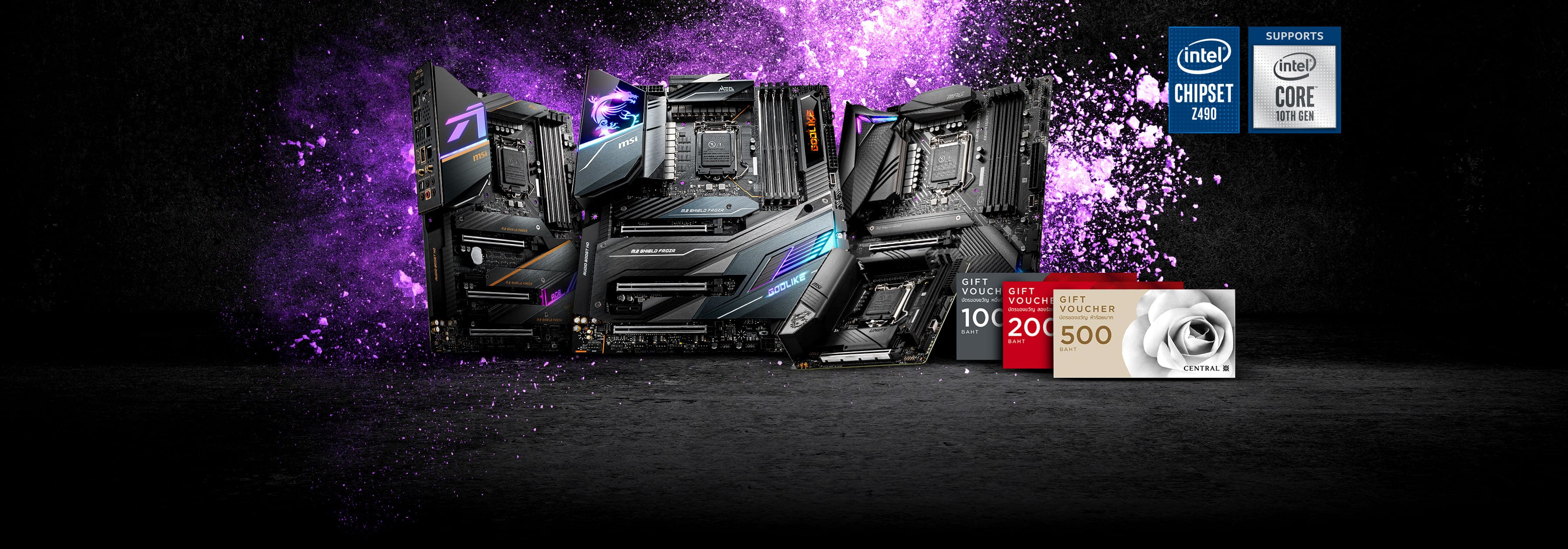 Z490 voucher July promotion banner