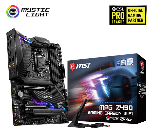 MPG Z490 GAMING CARBON WIFI MOTHERBOARD
