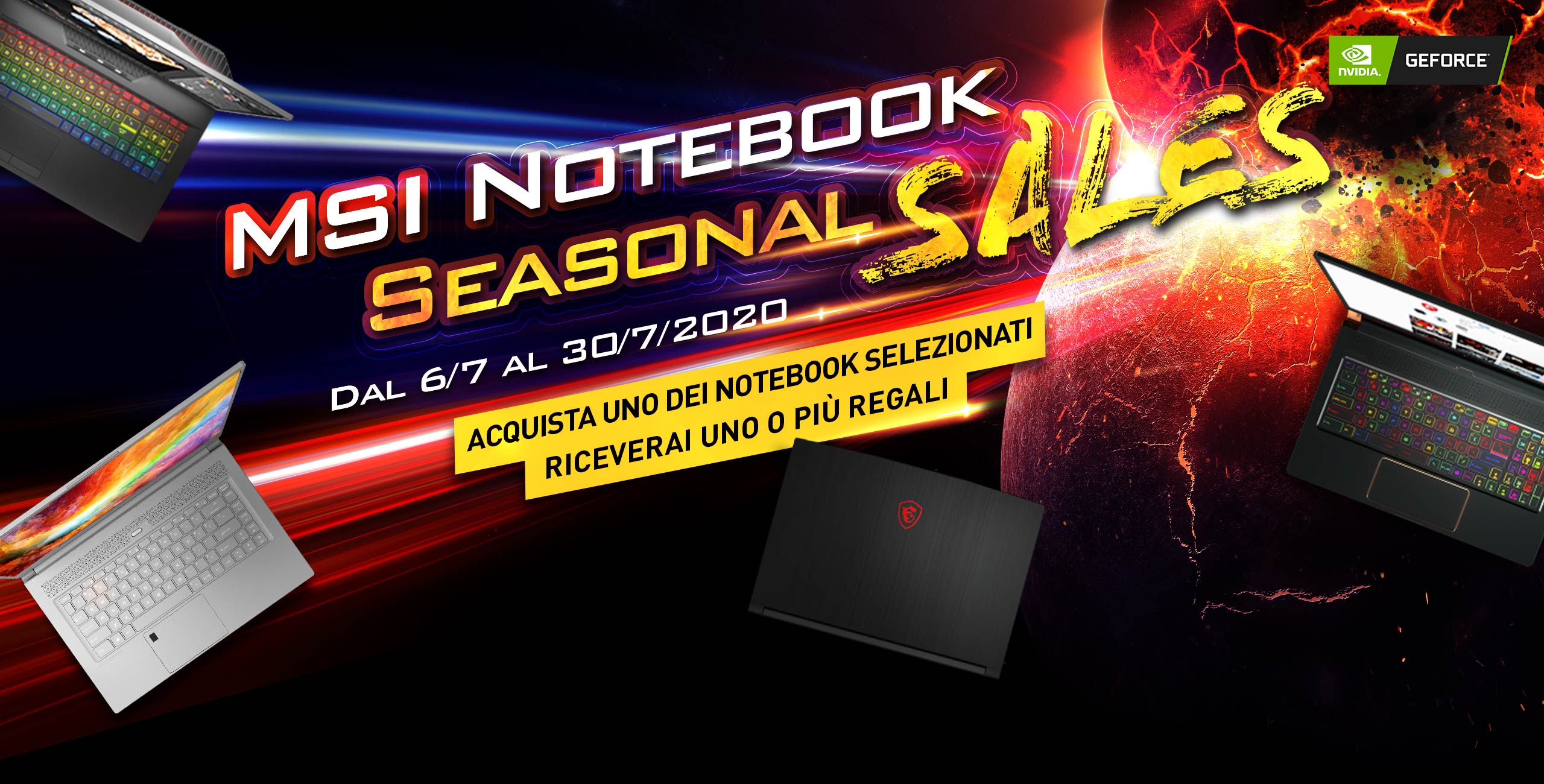 MSI Notebook seasonal sales