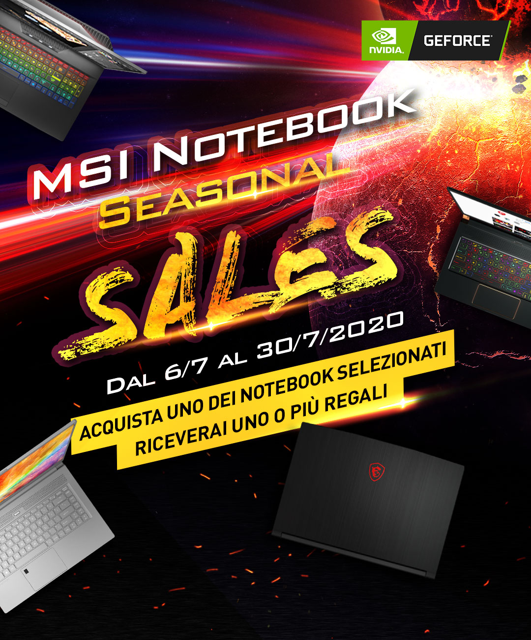MSI Notebook seasonal sales