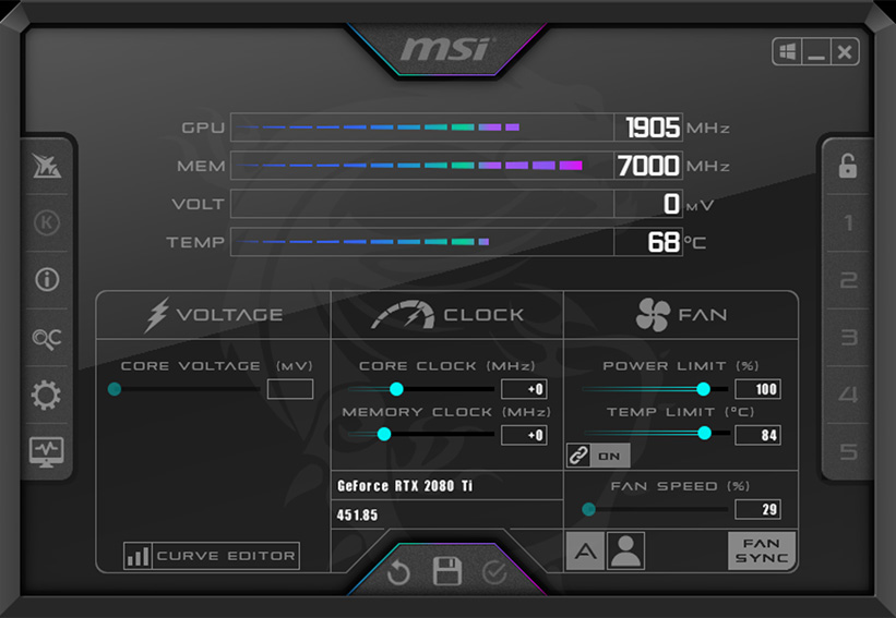 msi afterburner overclock cpu