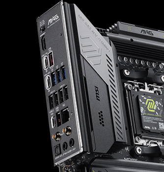 MSI X870E MAX EVO SERIES FEATURE EZ DIY PRE-INSTALLED I/O SHIELD