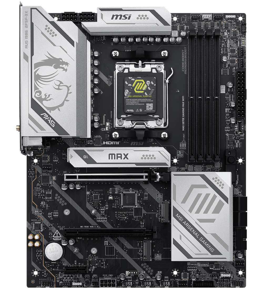 MSI MAG X870E GAMING MAX WIFI PHOTO 2D