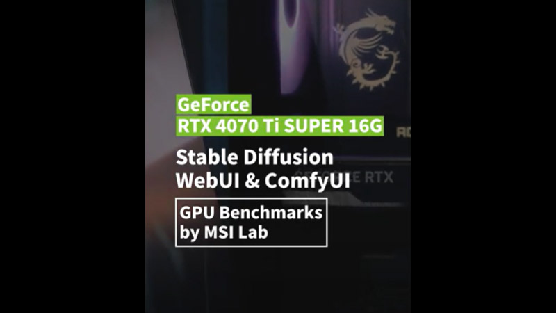 Best GPU for Stable Diffusion and AnimateDiff - GeForce RTX 4070 Ti SUPER 16G GPU Benchmark