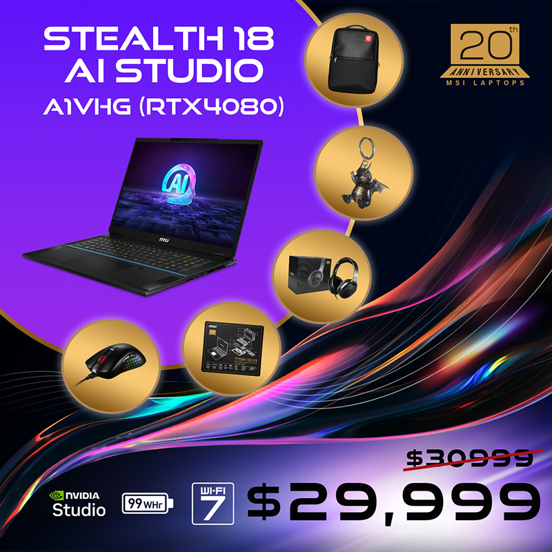 MSI Stealth 18 AI Studio A1VHG ( RTX4080 )