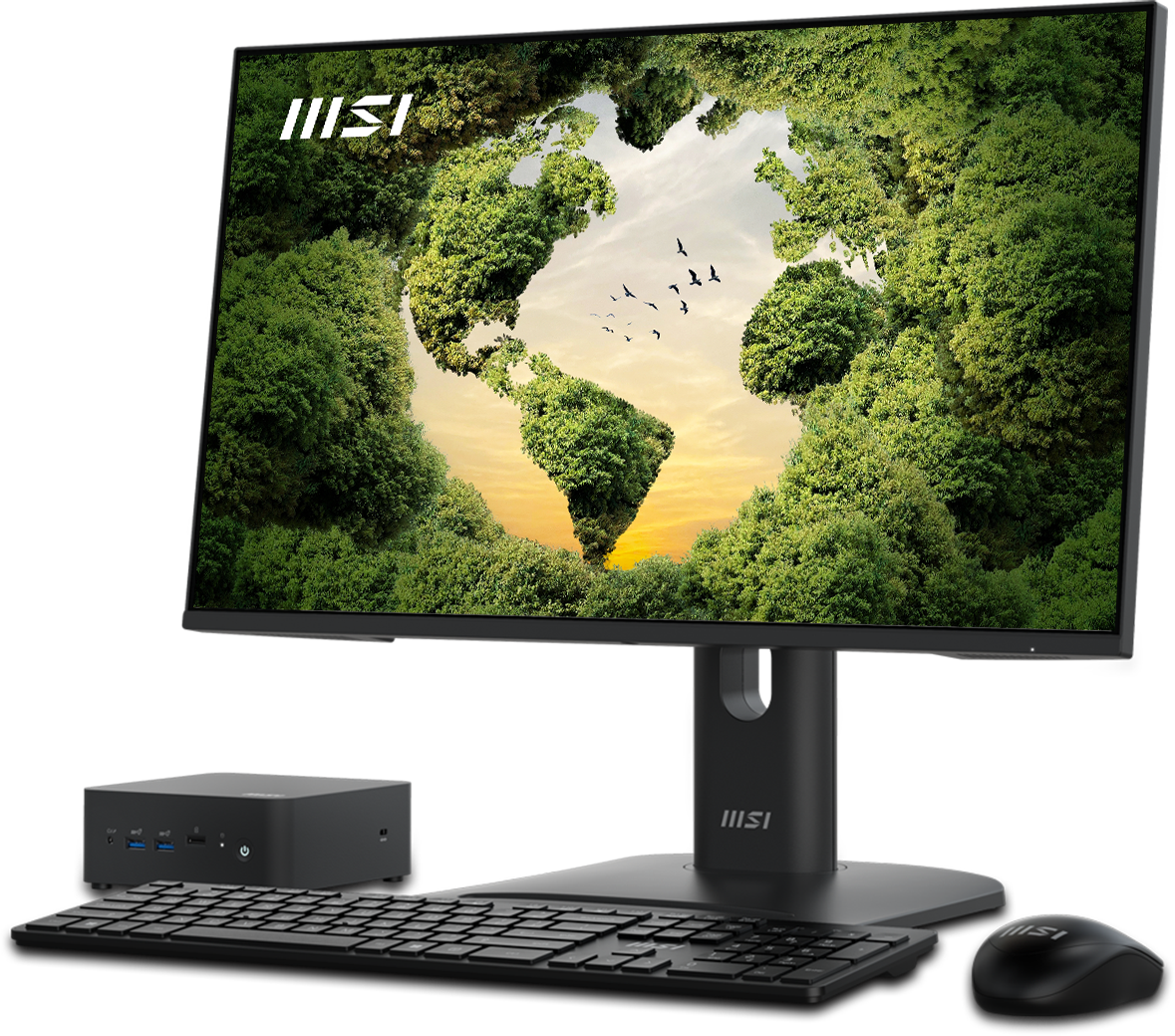 msi business desktop + monitor