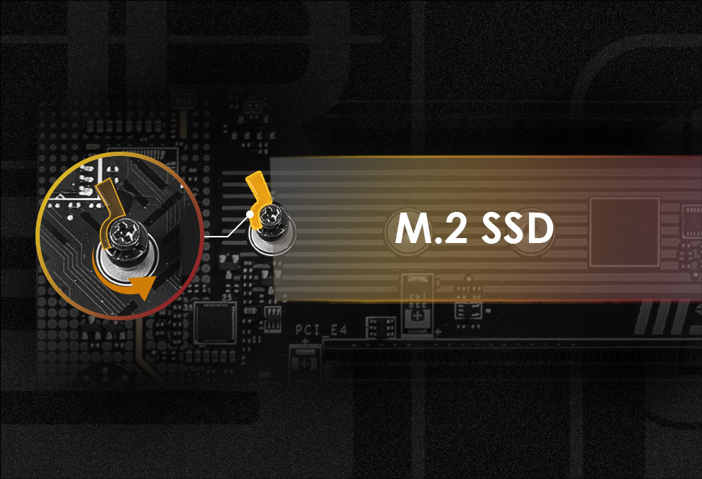 HIGH UPGRADEABILITY - EZ M.2 CLIP