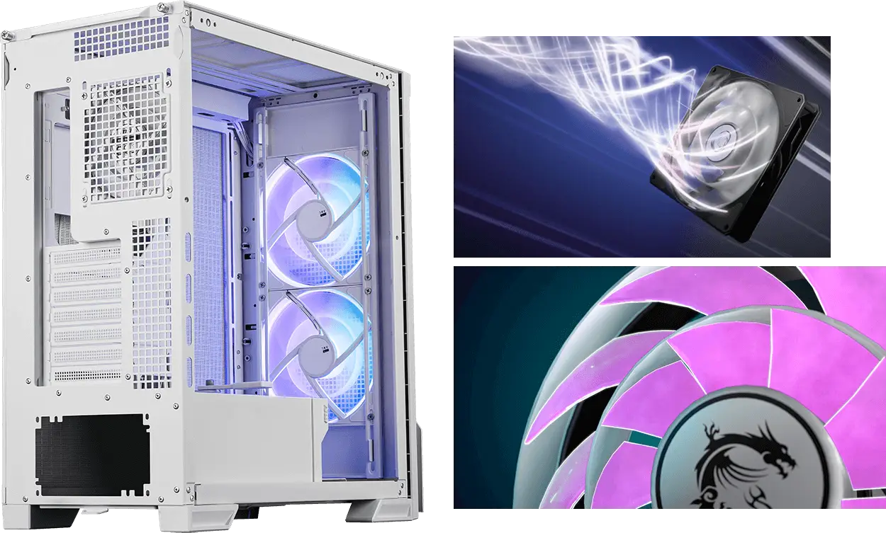 Pre-installed Dual Layer Blades Fan