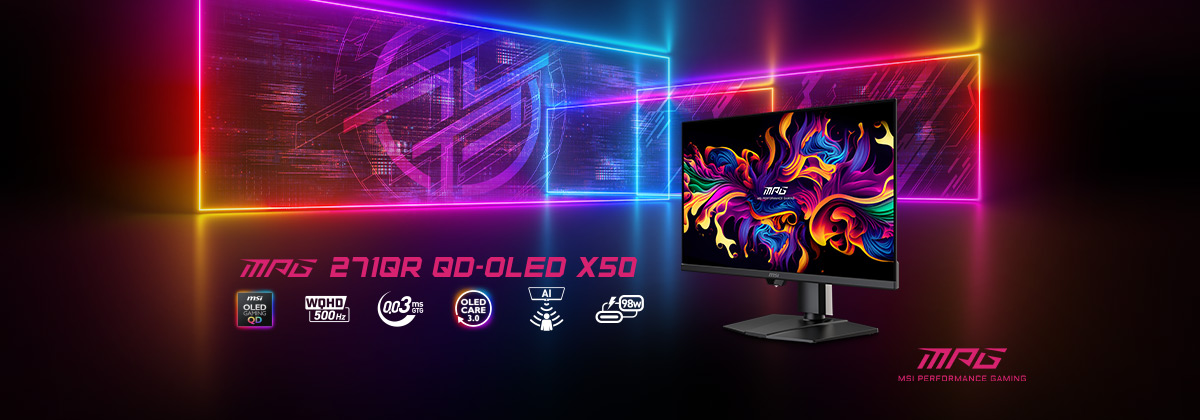 MSI QD-OLED ゲーミングモニター 31.5インチ/4K MSI、ホワイトの31.5型4K有機ELゲーミングモニター「MPG 321URXW