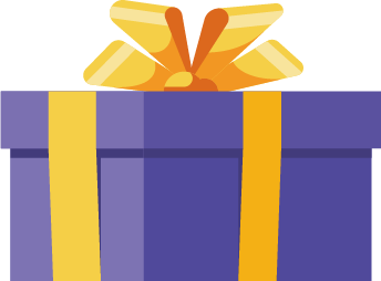 Decorative Christmas gift box decoration for MSI holiday promotion