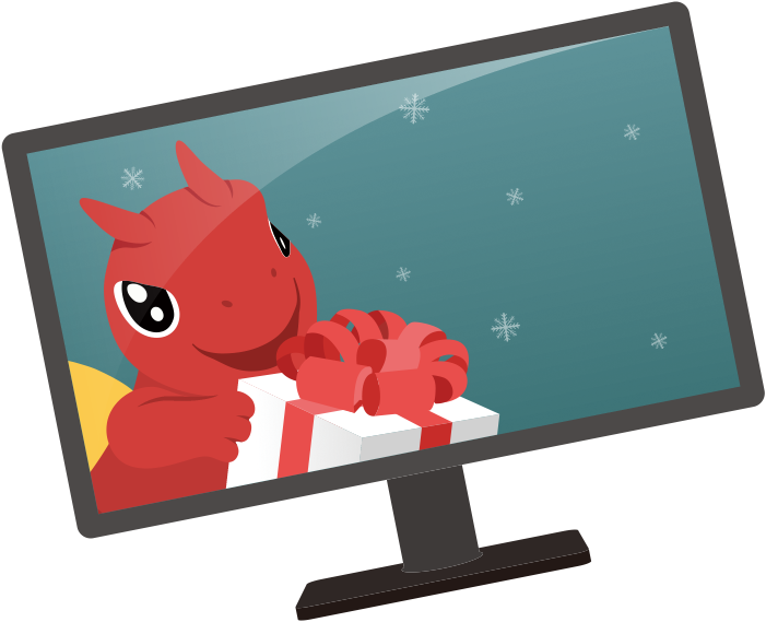 MSI MPG 271QR QD-OLED X50 gaming monitor prize in Christmas gift box