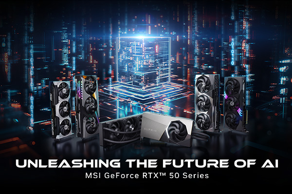 MSI GeForce RTX 50 series graphics cards promotion banner for Christmas event