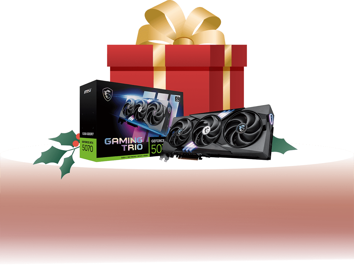 MSI Christmas gift pack worth $185 USD redeemable with 50 Reward Points