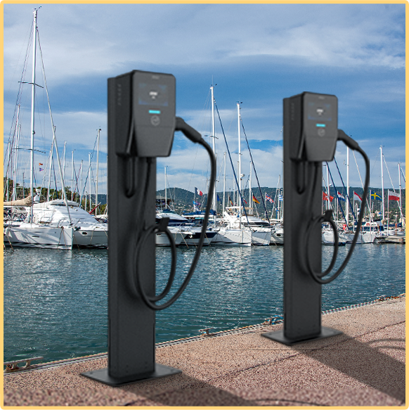 MSI EV Charger in coastal environment demonstrating corrosion resistance