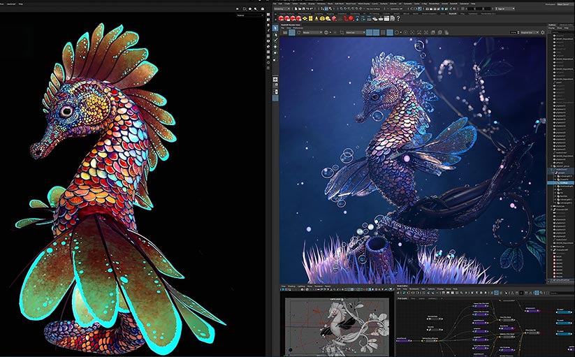 AI-Accelerated 3D Rendering