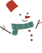 Decorative snowman character