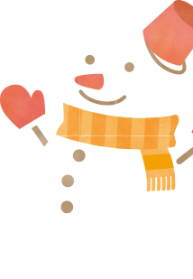 Decorative snowman for store locator section