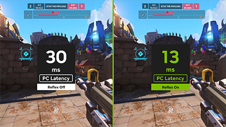 NVIDIA Reflex technology showcasing game-winning responsiveness and reduced latency in competitive gaming