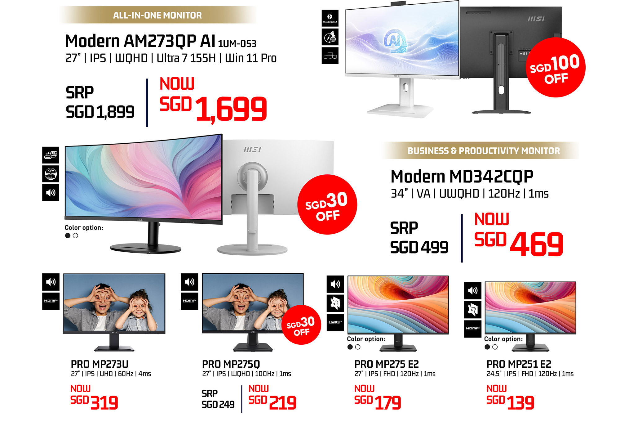 CEE Best Monitor Deal at Suntec