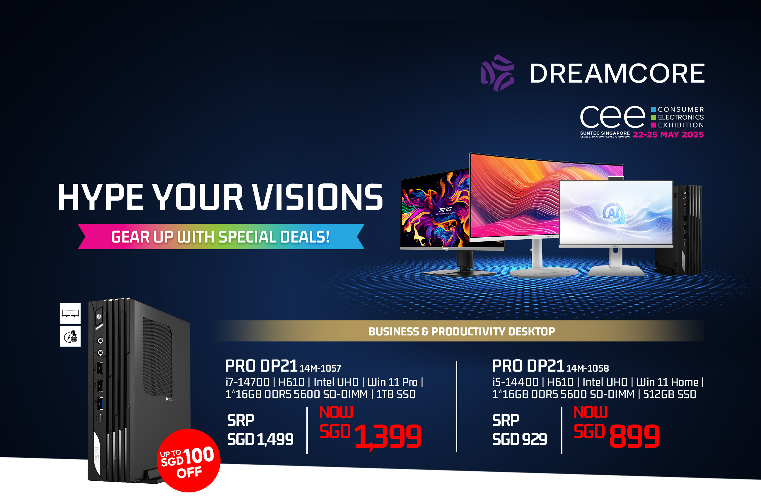 CEE Best Monitor Deal at Suntec